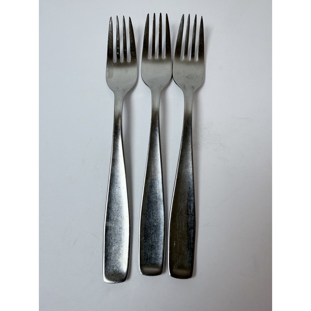 WMF LINE Dinner Forks Set of 3‎ Cromargan Stainless Germany 7 1/2" #2